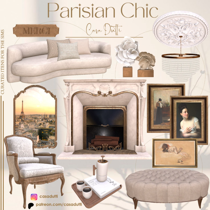 Скриншот мода Набор для гостиной Parisian Chic